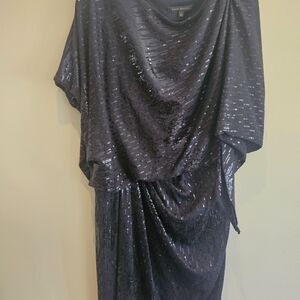 David Meister Midnight Sequin Gown